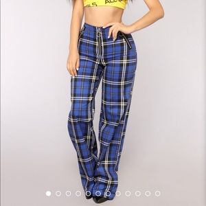 Fashion Nova Plaid to Perfection Pants